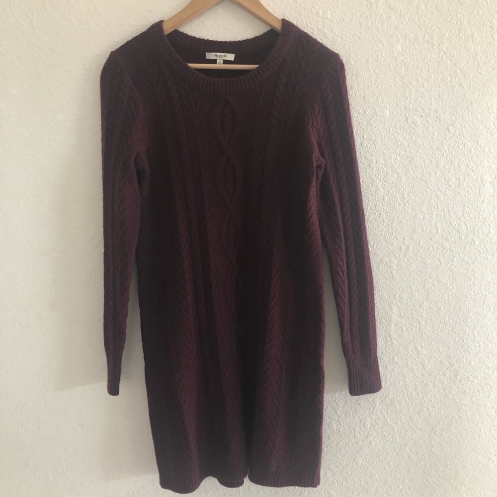 Madewell Elin Cable Sweater Dress Size S - Picture 3 of 8